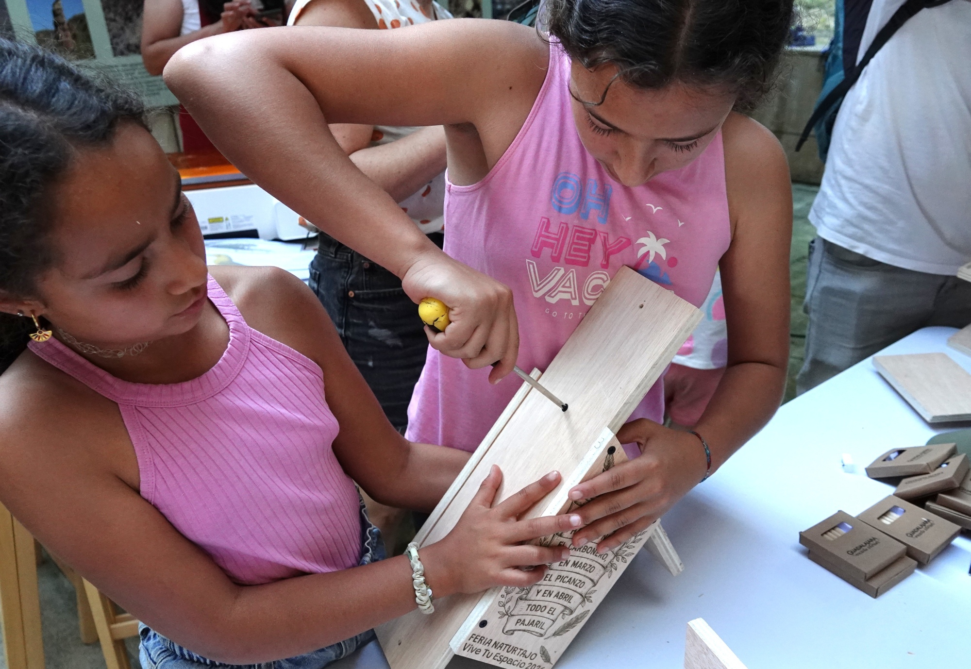 Taller de cajas nido dirigido a público infantil
